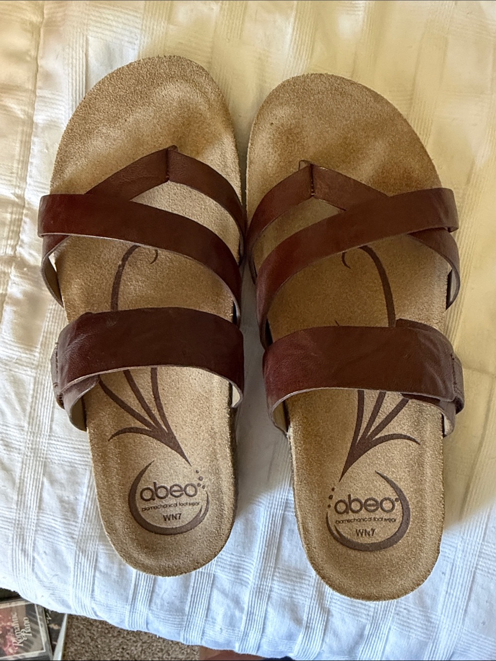 Abeo Women's Triple-Strap Sandals in Brown